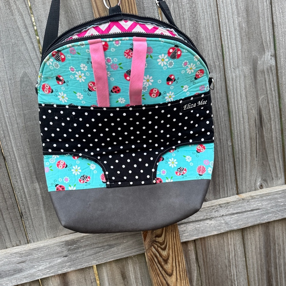 Floral and Polka Dot Backpack
